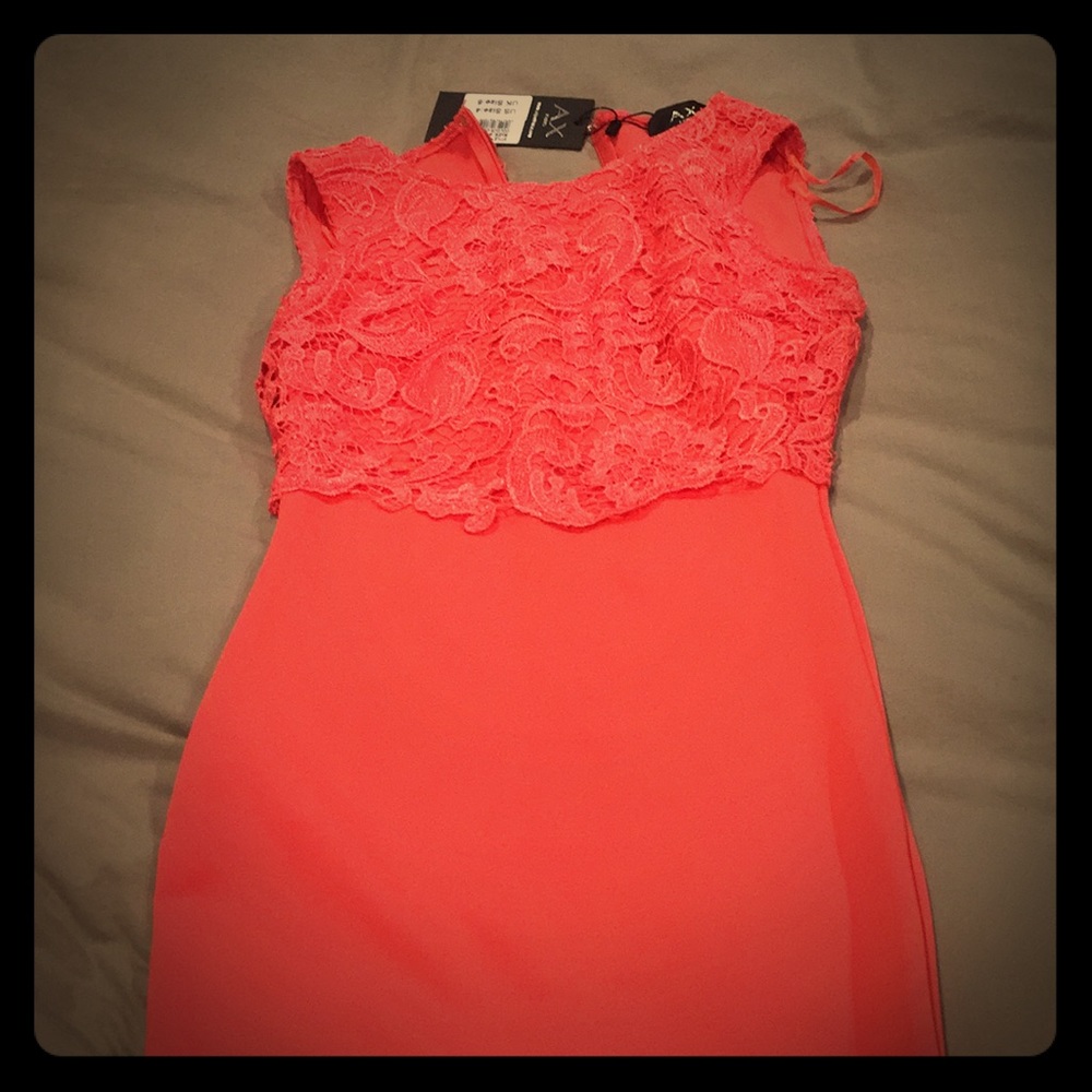 AX Paris Womans Lace Overlay